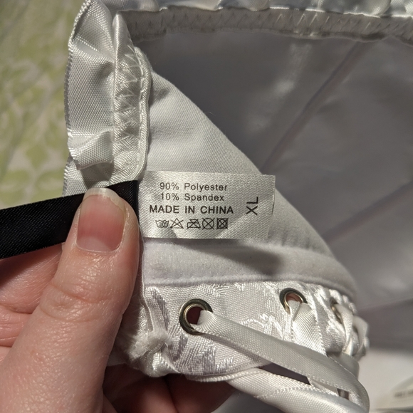 Adore Me White Ruffle Bustier - Picture 7 of 9